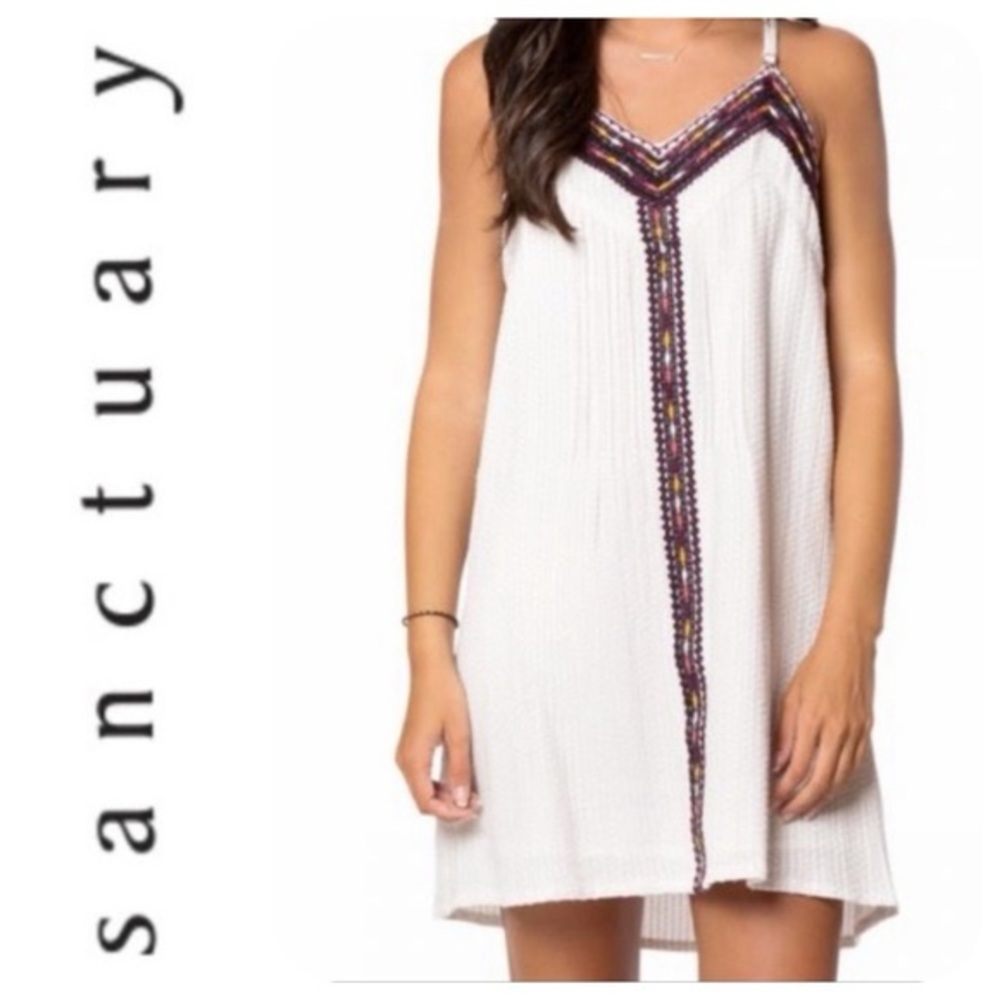Sanctuary Maya Embroidered Boho Shift Dress